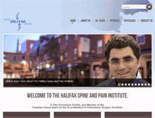Tablet Screenshot of halifaxspine.com